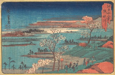 Gotenyama-çiçekler. by Ando Hiroshige