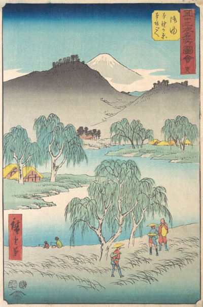 Goyu, 1855. , 1855. by Ando Hiroshige