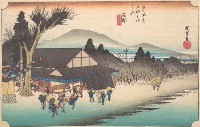 Ishibe, Mesideri, değil mi? 1834. , sivrisinek. 1834. by Ando Hiroshige