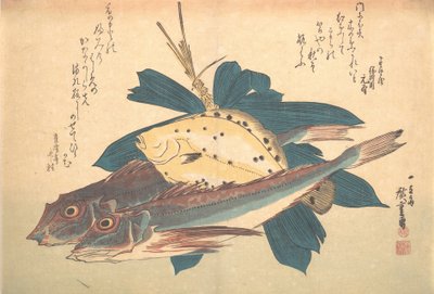 Kanagashira ve Karei Balık, Uozukishi Her Çeşit Balık, 1830
