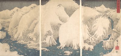 Karda Kiso Boğazı. by Ando Hiroshige