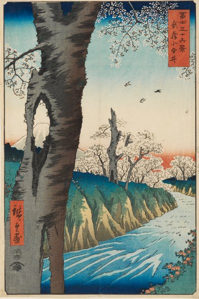Musashi Eyaletindeki Koganei, 1858