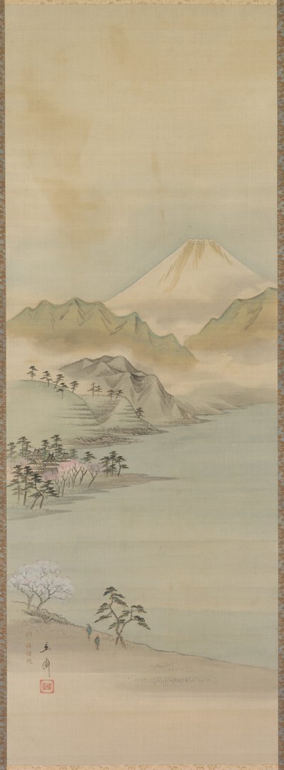 Suwa Gölü, 19. yüzyıl. by Ando Hiroshige
