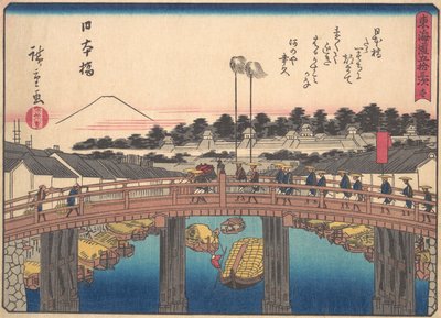 Nihonbashi, Tokaido Yolunun Elli Üç İstasyonu serisinden, 20. yüzyılın başlarında. by Ando Hiroshige
