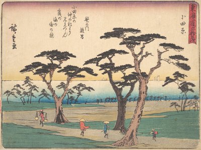 Odawara, ca. 1838., yaklaşık 1838. by Ando Hiroshige