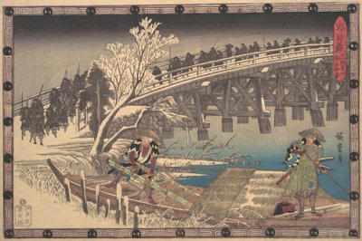 Chushingura, yaklaşık XI Perde I. 1835., yaklaşık 1835. by Ando Hiroshige