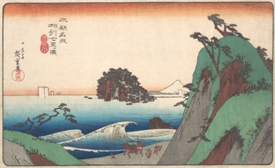 Seven-ri Plajı, Soshu Eyaleti. by Ando Hiroshige