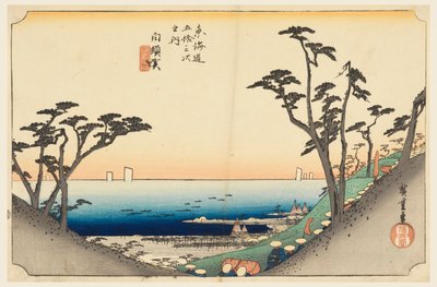 Shirasuka Geçidi, üye Tefi fty-Thre S Tachi sesi s sık Kentsel derece daha düşük d (Kentsel derece ana dağ eklemi) by Ando Hiroshige