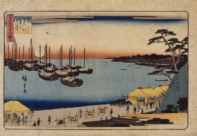 (Limandaki Yelkenliler) by Ando or Utagawa Hiroshige