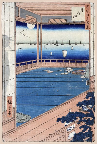Japonca baskı: Ay Işığı. Edo