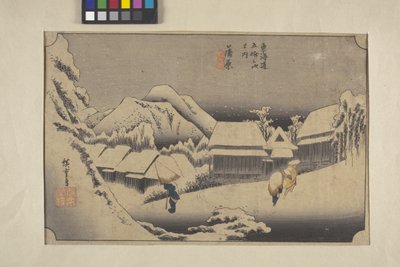 Kambora'da Akşam Karı by Ando or Utagawa Hiroshige