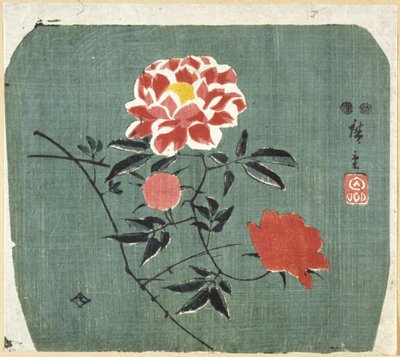 Hayran Baskısı: Gül by Ando or Utagawa Hiroshige