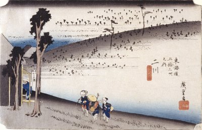 Futakawa (renkli tahta baskı) by Ando or Utagawa Hiroshige