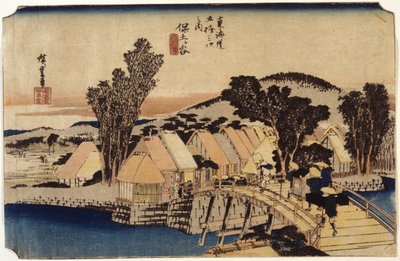 Hodogaya, Shinmachi Köprüsü by Ando or Utagawa Hiroshige