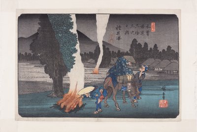 19, Karuizawa (renkli tahta baskı) by Ando or Utagawa Hiroshige