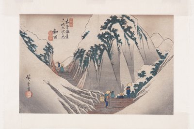 29, Wada (renkli tahta baskı) by Ando or Utagawa Hiroshige