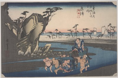 Okitsu Nehri by Ando or Utagawa Hiroshige