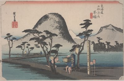 Çeltik Tarlasından Geçen Yol, 1834 by Ando or Utagawa Hiroshige