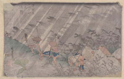 Shono (renkli tahta blok) by Ando or Utagawa Hiroshige