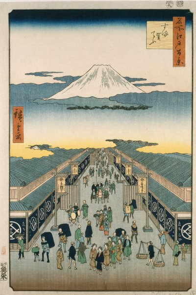 Suruga Caddesi by Ando or Utagawa Hiroshige