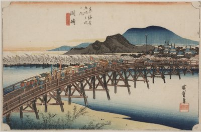 Yahagi B by Ando or Utagawa Hiroshige