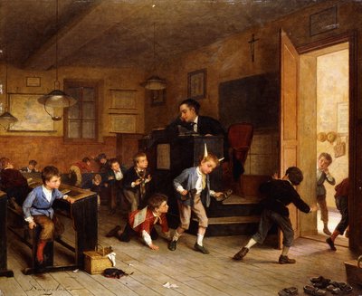 Öğretmen Uyurken, by André Henri Dargelas