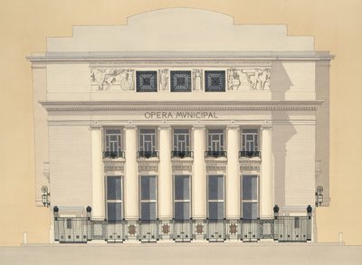 Opera Municipal, Marsilya, Fransa by Andras Kaldor