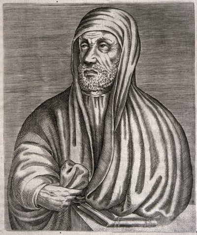 Ebu Ali el-Hüseyin ibn Abdallah ibn Sina'nın Avicenna adlı portresi (gravür) by Andre (after) Thevet