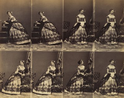 Clara Silvois, 1861. by Andre Adolphe Eugene Disderi