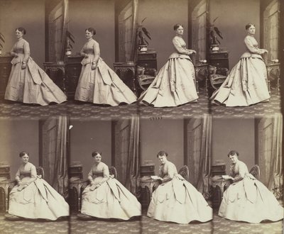 Ester David, 1866. by Andre Adolphe Eugene Disderi