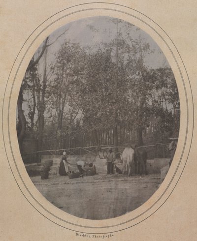 Köy Manzarası Güney Fransa, c. 1853. by Andre Adolphe Eugene Disderi