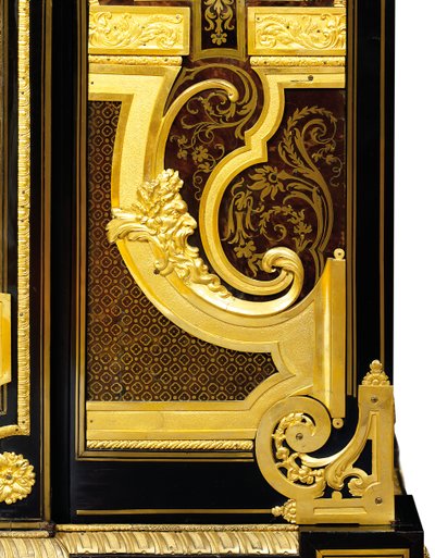 Louis XIV petit armoise, c.1700-10 (ormolu, pirinç, bağa, abanoz ve kakmacılık) by Andre Charles (attr. to) Boulle