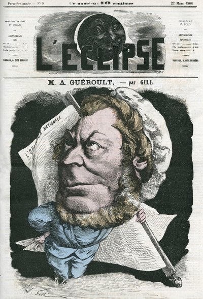 Adolphe Georges Gueroult (1810-1872), Fransız Saint-Simoncular gazeteci. Gill