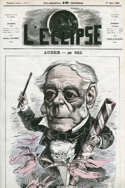 Auber Daniel-Francois-Esprit (1782-1871), Fransız müzisyen. Gill
