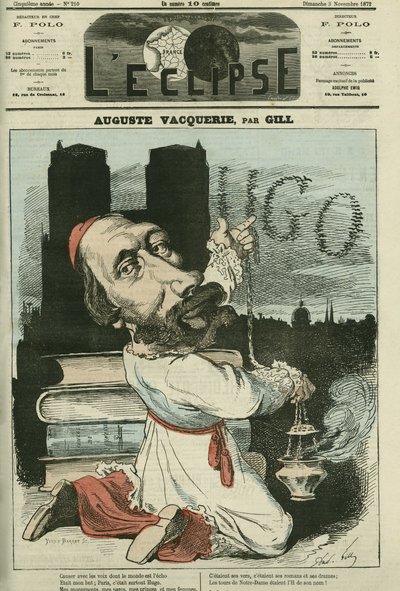Auguste Vacquerie (1819-1895), Fransız şair, oyun yazarı ve gazeteci. 3 Kasım Gill