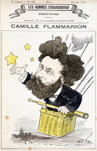Camille Flammarion - Gill tarafından, “Bugünün Adamları”nda by Andre Gill