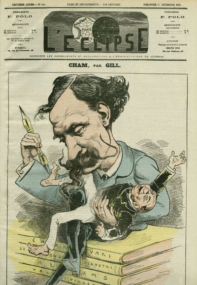 Amedee de Noe dit Cham (1818-1879), Fransız karikatürist tarafından çizilen karikatür. Gill