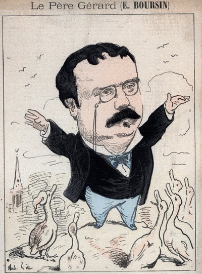Elphege Boursin (1836-1891) gazeteci, siyasi deneme yazarı, edebiyatçı ve tarihçi - Andre Gill