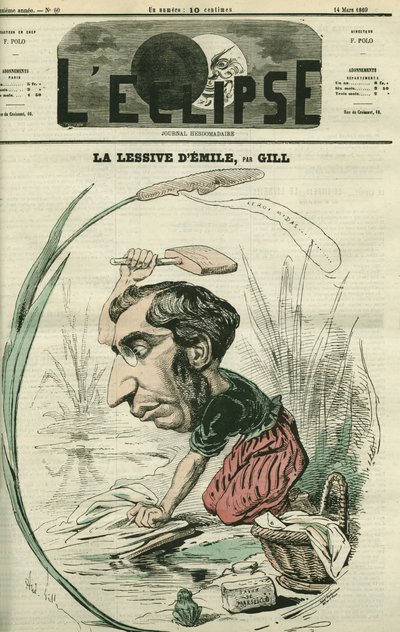 Emile Ollivier (1825-1913), Fransız politikacı. Gill
