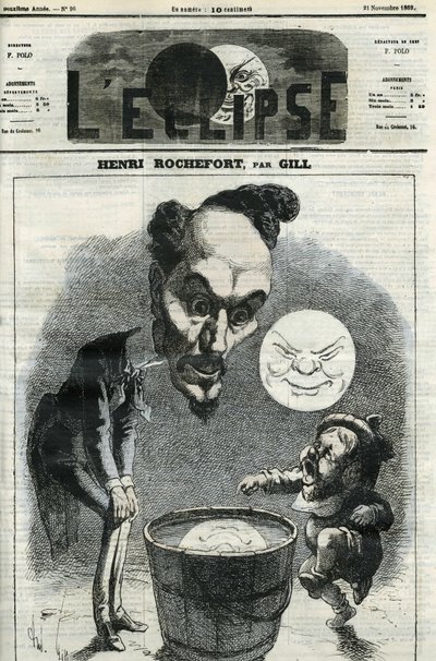 Henri Rochefort (1831-1913), Fransız gazeteci, yazar ve politikacı. 21 Kasım Gill
