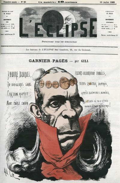 Louis Antoine Garnier-Pages (Garnier Pages) (1803-1878), Fransız politikacı. Gill