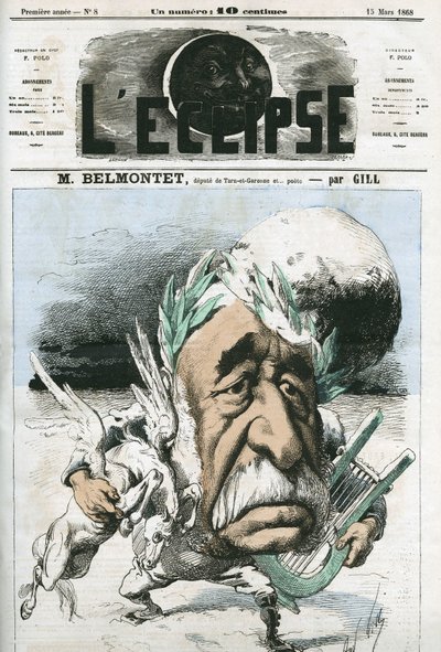 Louis Belmontet (1799-1879), Fransız şair ve politikacı. Gill