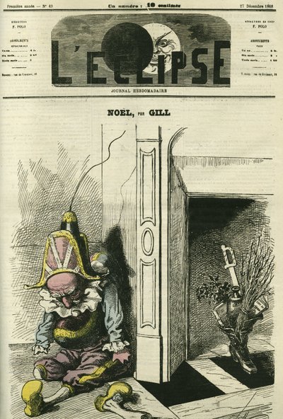 Gill'den Noel. Gill'in 27 Aralık tarihli “” L'Eclipse”” kapağı by Andre Gill