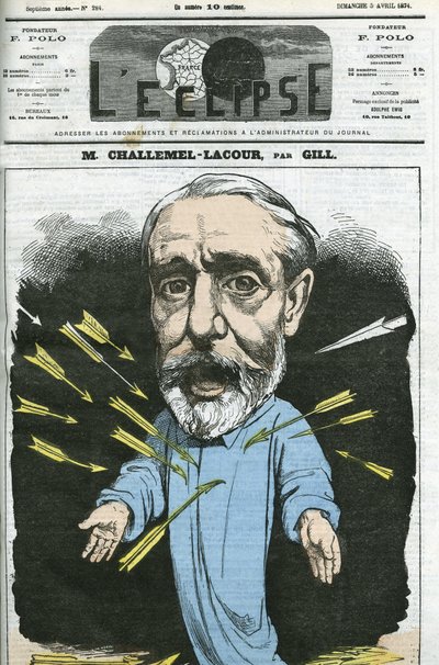 Paul-Armand Challemel-Lacour (1827-1896), politikacı, diplomat ve Fransız felsefesi tarihçisi. Gill, 5 Nisan “” L