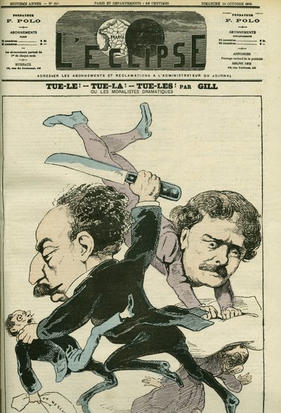 Alexandre Dumas Jr. (1824-1895), Fransız mektup adamı ve Ernesto Rossi