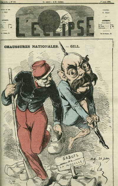 Shoes Nationales, Otto von Bismarck (1815-1898), botlarını Moselle
