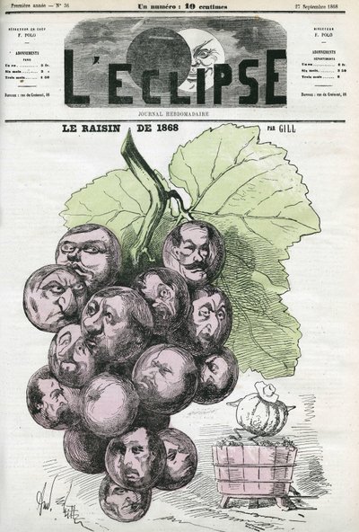 1868 Üzümü, olağanüstü hasatın çağrışımı. Gill