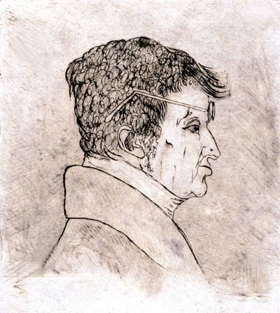 Andre Marie Ampere, otoportre yak. 1805-1810 (çizim) by Andre Marie Ampere