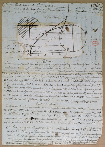 Bir dairenin yayının düzeltilmesi, 8 Temmuz 1788 by Andre Marie Ampere