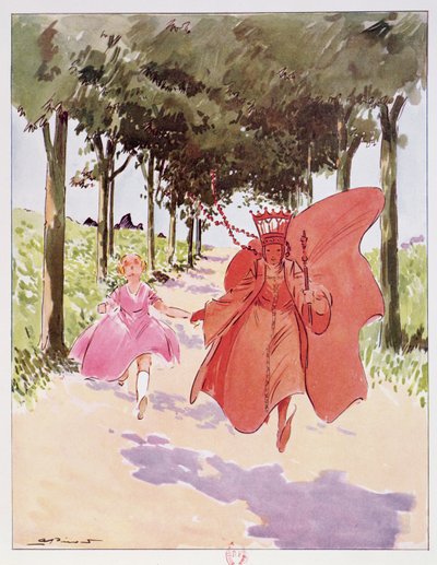 Alice ve Kızıl Kraliçe, Editions Delagrave, Paris tarafından yayınlanan 
